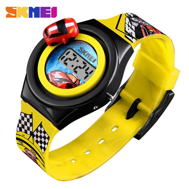 New 2019 SKMEI Cartoon Car Children's Watch