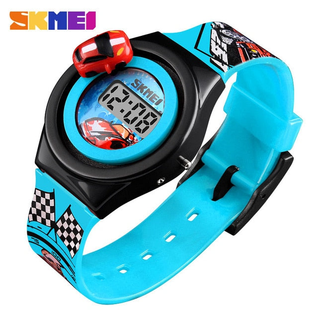 New 2019 SKMEI Cartoon Car Children's Watch