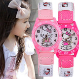 Watch For Girls Children's Watches Pink Cartoon Cat