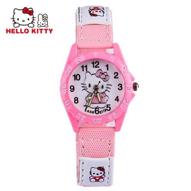 Watch For Girls Children's Watches Pink Cartoon Cat