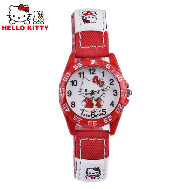 Watch For Girls Children's Watches Pink Cartoon Cat