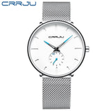 Crrju Fashion Mens Watches Top Brand Luxury Quartz Watch Men