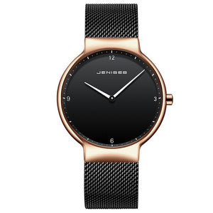 Couple Watch Man and woman Luxury Brand Thin Full Mesh Simple Elegant Waterproof