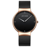 Couple Watch Man and woman Luxury Brand Thin Full Mesh Simple Elegant Waterproof
