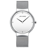 Couple Watch Man and woman Luxury Brand Thin Full Mesh Simple Elegant Waterproof