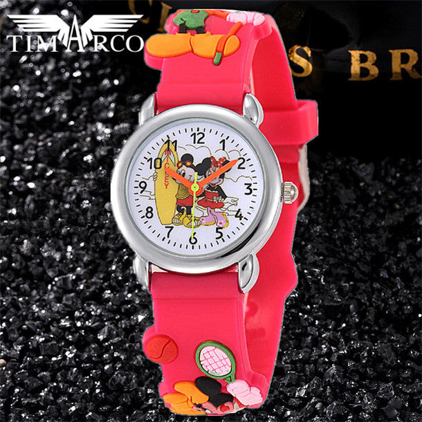 New Kid Cute Cartoon Brand Silicone Strap Watches Enfants Girls