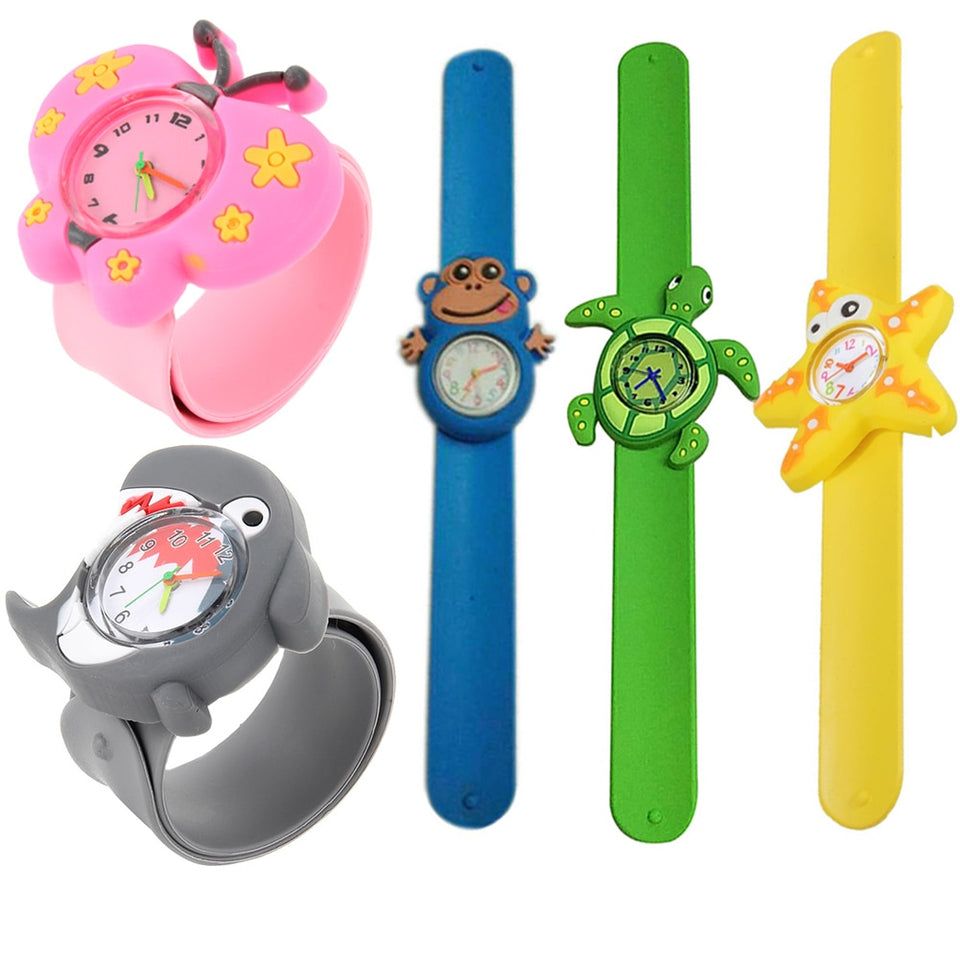 Cute Cartoon Student Wristwatch Animal Quartz Silicone