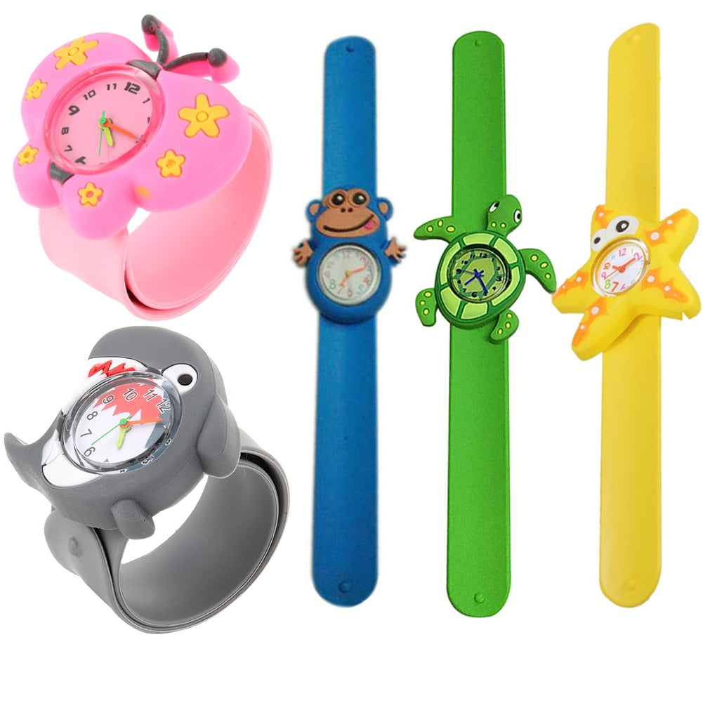Cute Cartoon Student Wristwatch Animal Quartz Silicone