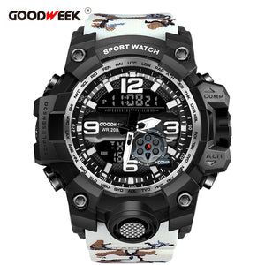 GOODWEEK Men Sport Watch Camouflage Military