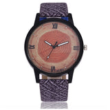 Ladies Watch  Unique Design  Retro Style Leather Analog Quartz Clock