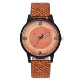 Ladies Watch  Unique Design  Retro Style Leather Analog Quartz Clock