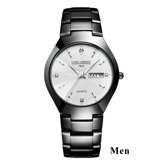 Top Quality Tungsten Steel Black Wrist Watch
