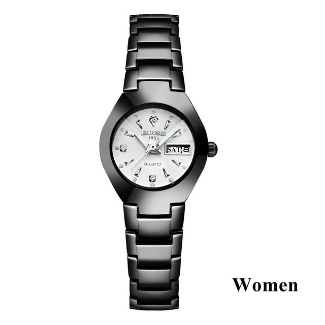 Top Quality Tungsten Steel Black Wrist Watch