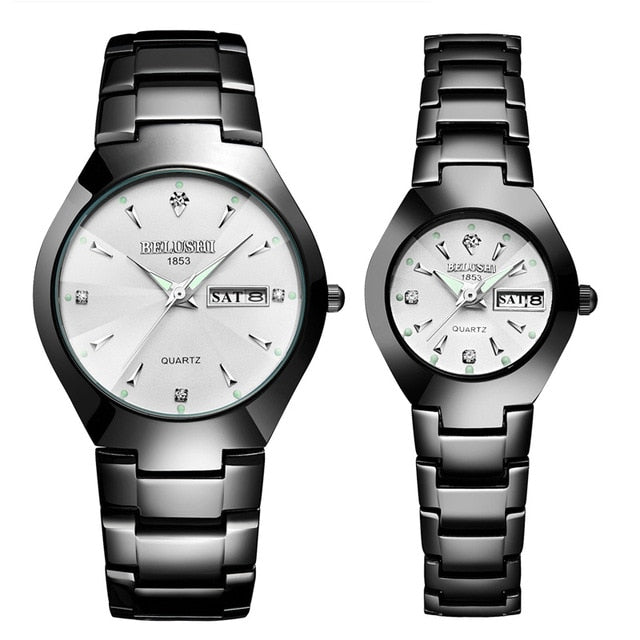 Top Quality Tungsten Steel Black Wrist Watch