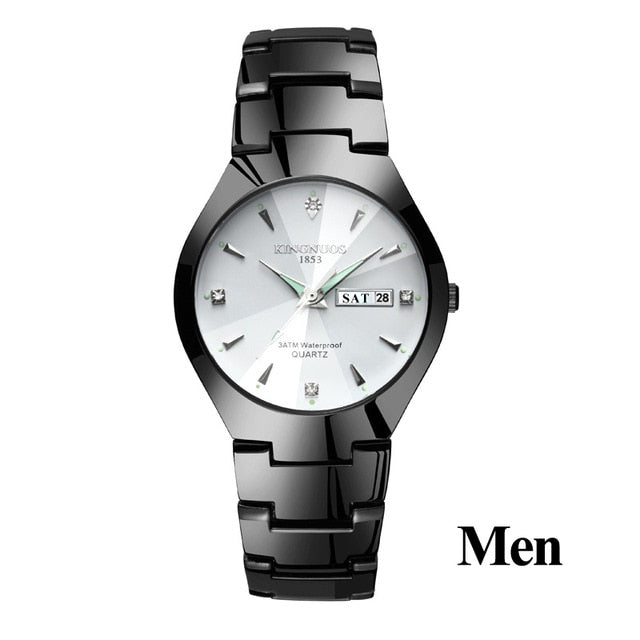 Lovers Watches Luxury Quartz Wrist Watch Hodinky Dual Calender