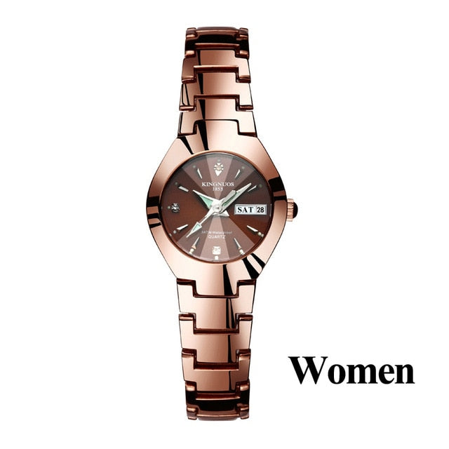 Lovers Watches Luxury Quartz Wrist Watch Hodinky Dual Calender