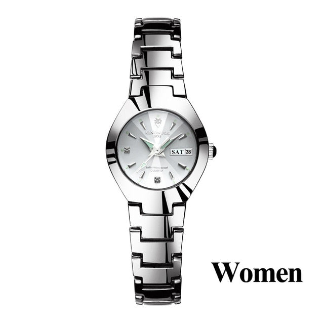 Lovers Watches Luxury Quartz Wrist Watch Hodinky Dual Calender