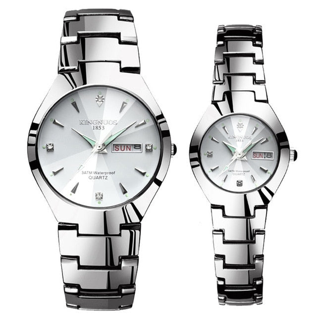 Lovers Watches Luxury Quartz Wrist Watch Hodinky Dual Calender