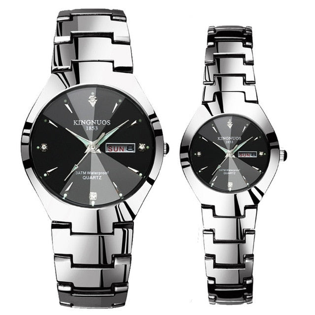 Lovers Watches Luxury Quartz Wrist Watch Hodinky Dual Calender