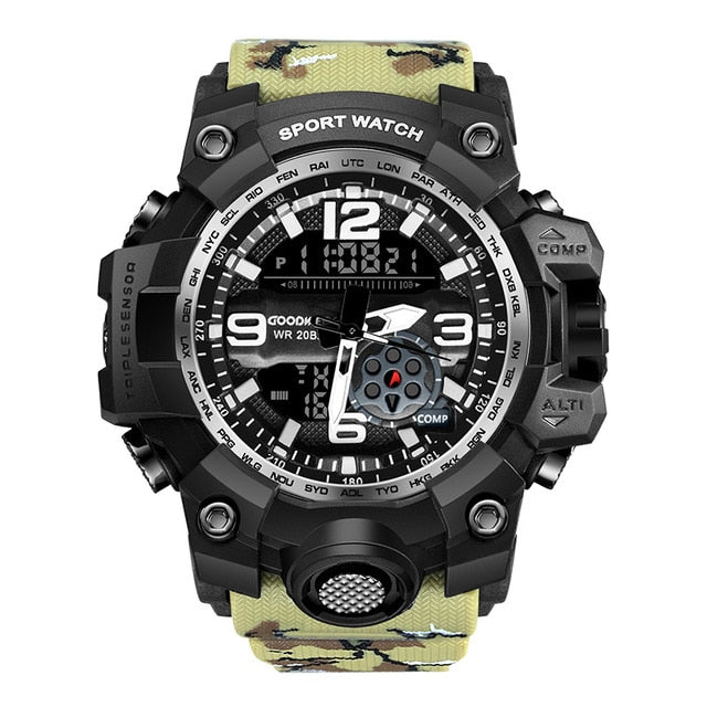 GOODWEEK Men Sport Watch Camouflage Military