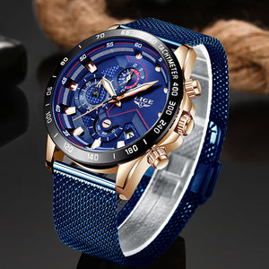 Fashion Relogio Masculino LIGE Top Brand Luxury WristWatch Quartz Clock