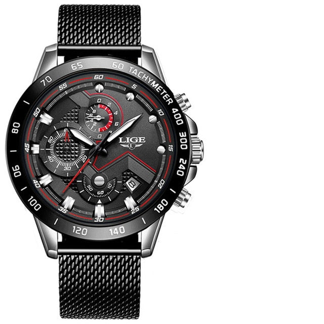 Fashion Relogio Masculino LIGE Top Brand Luxury WristWatch Quartz Clock
