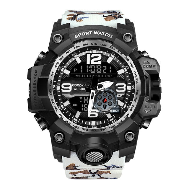 GOODWEEK Men Sport Watch Camouflage Military