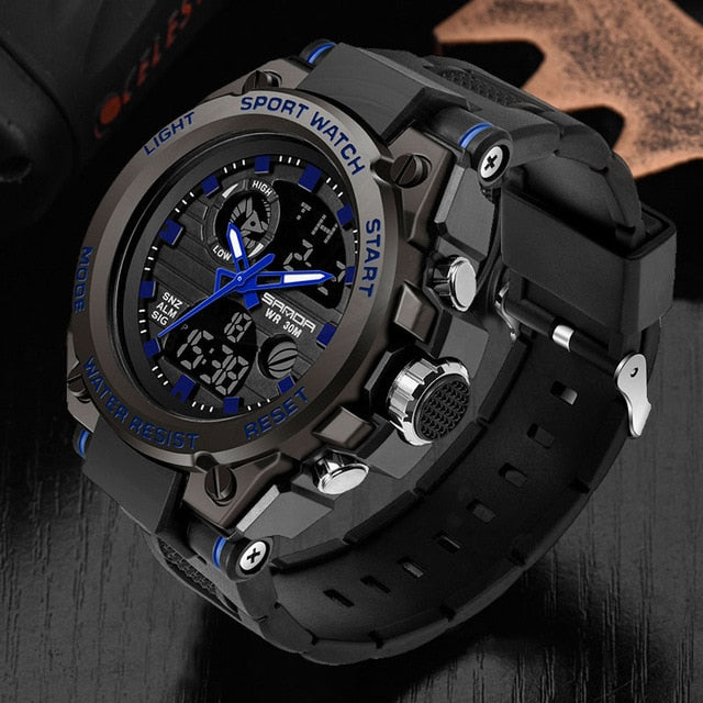 SANDA Brand Wrist Watch Men Watches Military