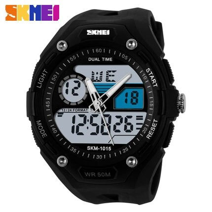 SKMEI Brand Men's Quartz Watch  LED Military Digital