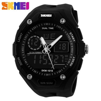 SKMEI Brand Men's Quartz Watch  LED Military Digital