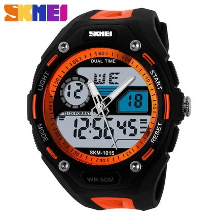 SKMEI Brand Men's Quartz Watch  LED Military Digital