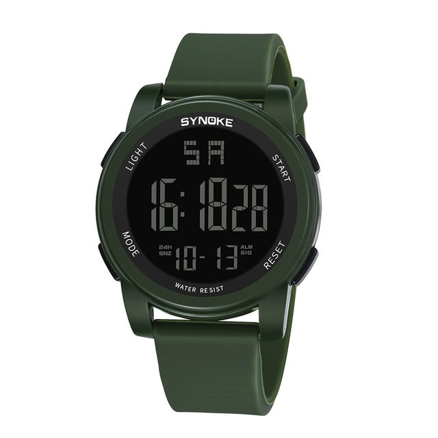 SYNOKE Waterproof Multi Function Military  Watch LED Digital