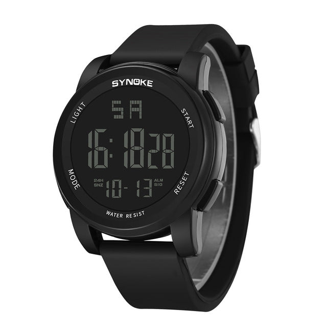 SYNOKE Waterproof Multi Function Military  Watch LED Digital