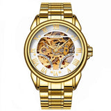 Luxury Top Brand Unisex Watches Automatic Mechanical Hollow Skeleton