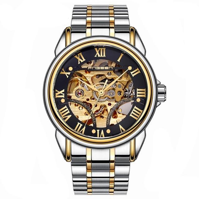 Luxury Top Brand Unisex Watches Automatic Mechanical Hollow Skeleton