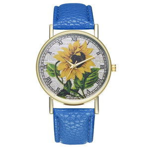 Retro style design sunflower pattern Watch New Trend
