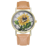 Retro style design sunflower pattern Watch New Trend