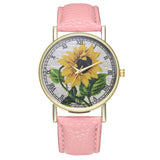 Retro style design sunflower pattern Watch New Trend