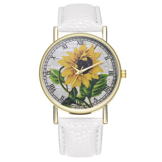 Retro style design sunflower pattern Watch New Trend