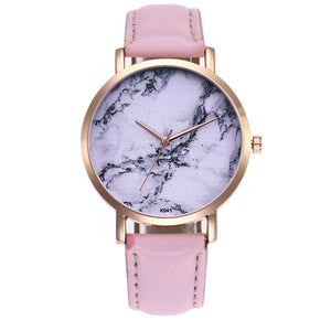 Relogio Feminino Retro Colored Marble Style