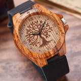 Creative Life Tree Imitation Wood Watch