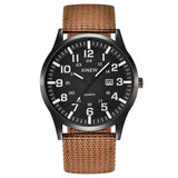 LVPAI Men Round Dial Nylon Strap Band Military