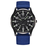 LVPAI Men Round Dial Nylon Strap Band Military