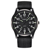 LVPAI Men Round Dial Nylon Strap Band Military