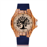 Creative Life Tree Imitation Wood Watch