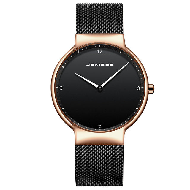 Top JENISES Brand Quartz Watch Ladies Wristwatches Couples Clock