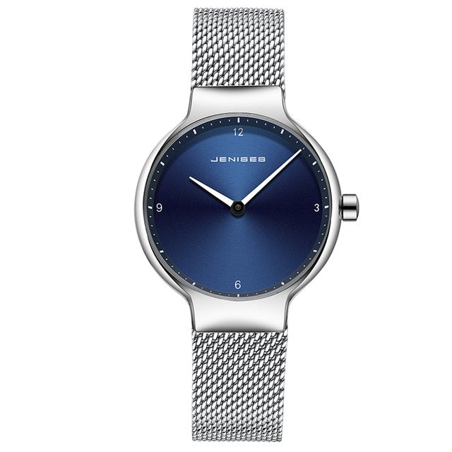 Top JENISES Brand Quartz Watch Ladies Wristwatches Couples Clock