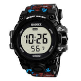 Men Sports Watches 50M Waterproof Back Light LED Digital