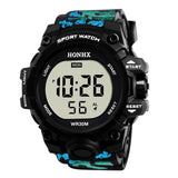 Men Sports Watches 50M Waterproof Back Light LED Digital