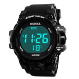 Men Sports Watches 50M Waterproof Back Light LED Digital